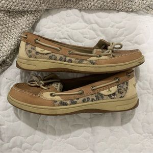 Leopard Print Women’s Sperry Boat Shoes Slip Ons